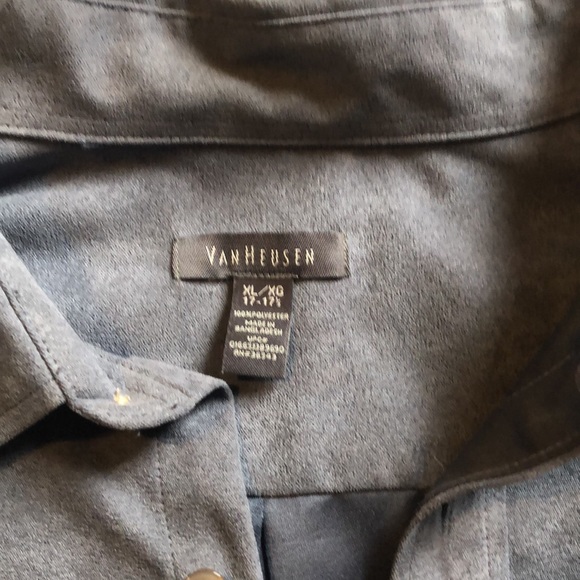 Brand: VanHeusen, Size: XL, Blue Suede - Picture 2 of 9